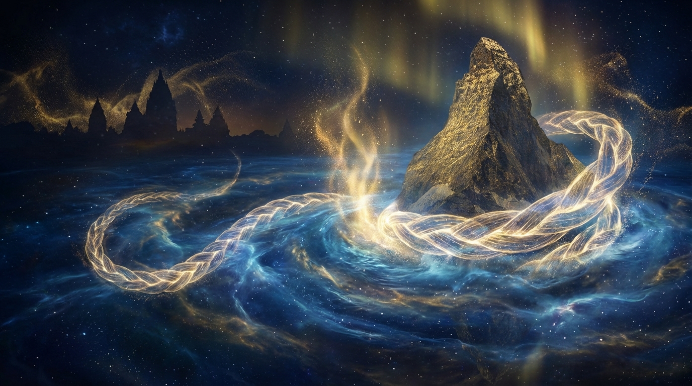 Bharath Manthan series logo - churning the ocean of Indian wisdom