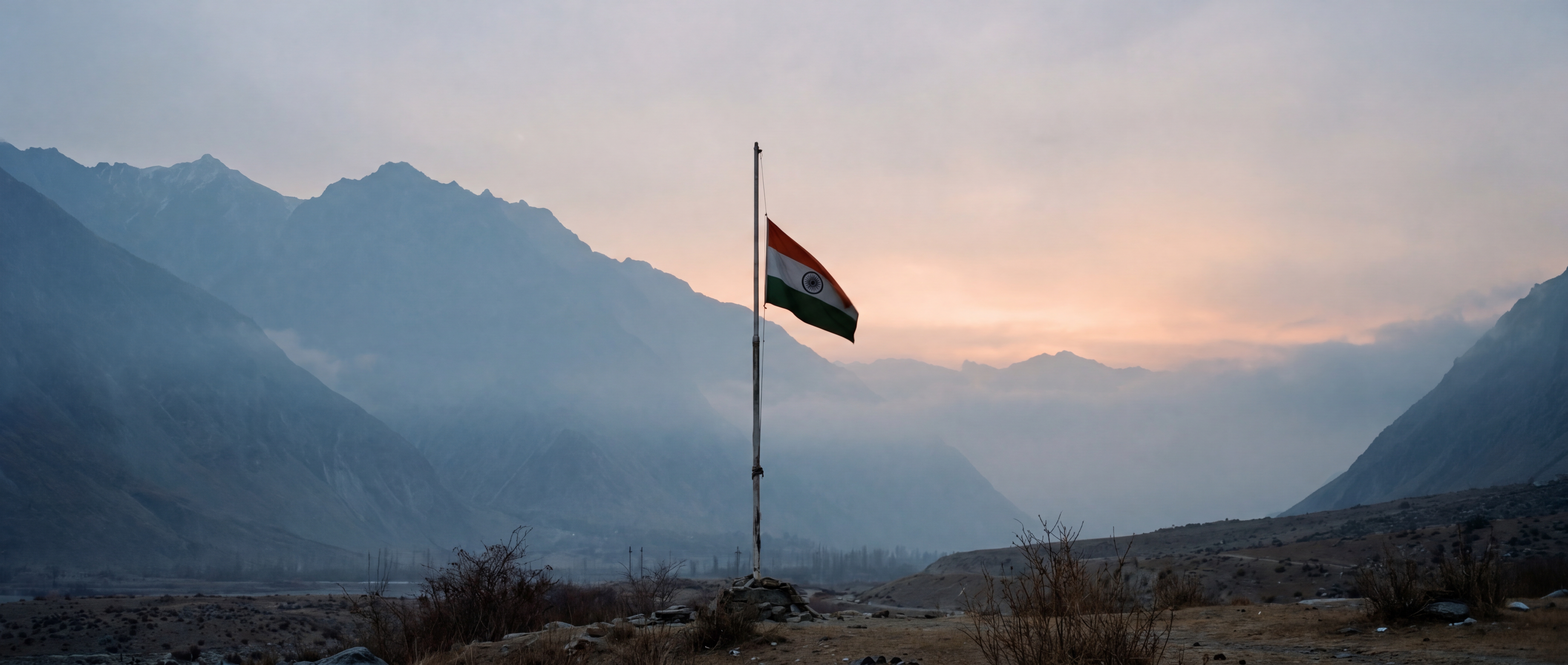 Indian Air Force aircraft silhouetted against dawn sky, symbolic of Operation Sindoor anniversary