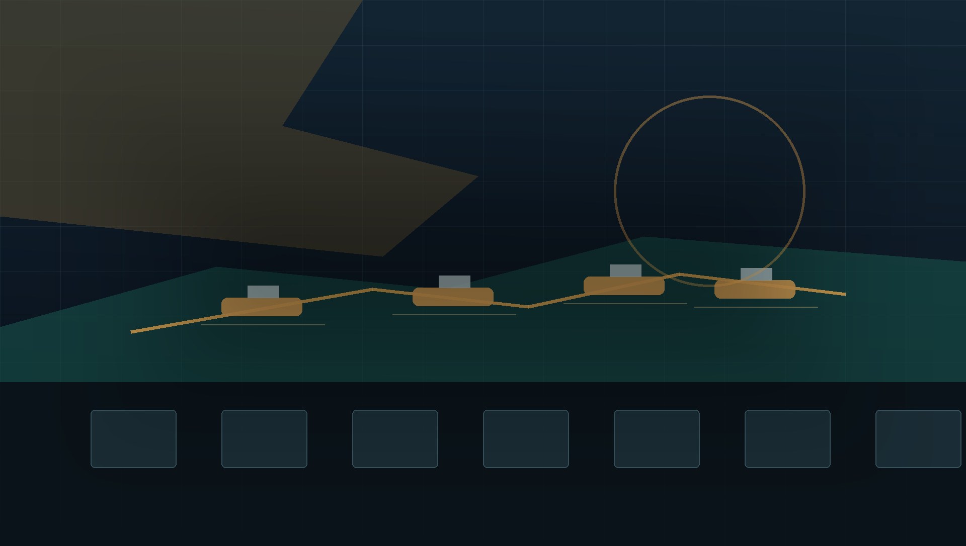 A night-time maritime operations room with the Strait of Hormuz visible on a large navigation screen, oil tankers marked in amber, and an Indian coastline map reflected faintly on glass